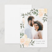 Carte de remerciements Garden Blooms (Devant / Derrière)