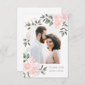 Carte de remerciements Garden Blooms (Devant / Derrière)