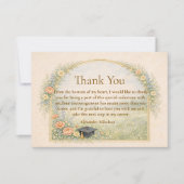 Carte De Remerciements Garden Rose Graduation Celebration (Devant)