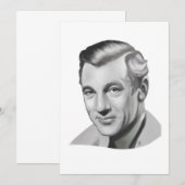 Carte De Remerciements Gary Cooper (Devant / Derrière)