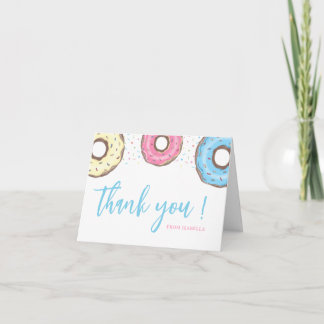 Carte De Remerciements Gâteau avec pépites Sweet One pour fête d'annivers