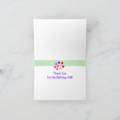 Carte De Remerciements Gâteau de ballons mignons Garçon Fille Anniversair (Intérieur)