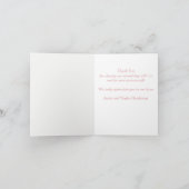 Carte De Remerciements Gâteau Mariage de Bulldog (Intérieur)