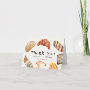 Carte De Remerciements Gâteaux Bun dans le Four Réception de Bébé
