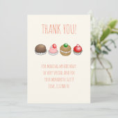 Carte De Remerciements Gâteaux d'anniversaire (Debout devant)
