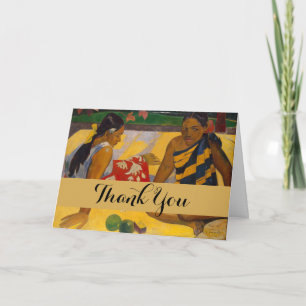 Carte De Remerciements Gauguin Polynésie française Tahiti Femmes Peinture