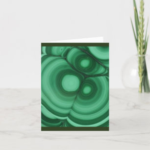 Carte De Remerciements Gemstone Malachite