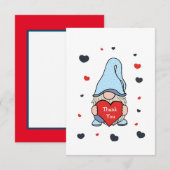 Carte De Remerciements Gène mignon (Devant / Derrière)