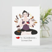 Carte De Remerciements gentillesse (Debout devant)