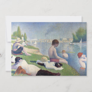Carte De Remerciements Georges Seurat — Bathers à Asnières