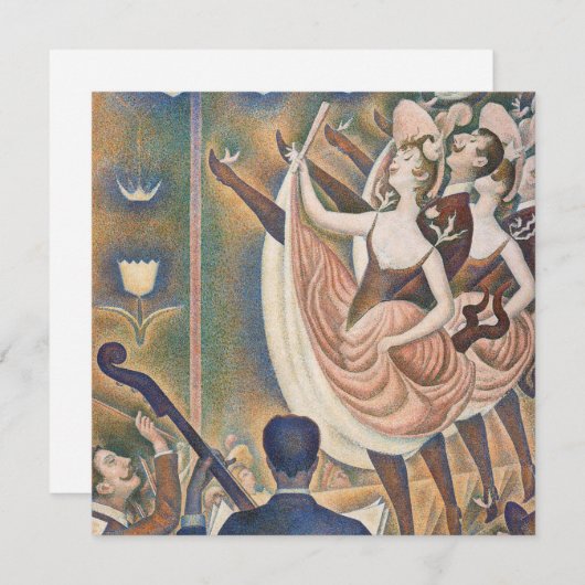 Carte De Remerciements Georges Seurat - Le Chahut (Devant / Derrière)