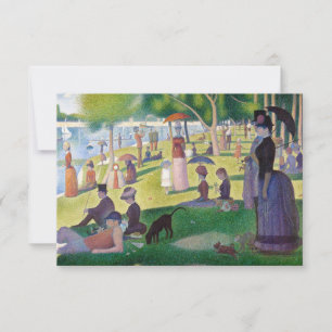 Carte De Remerciements Georges Seurat - Un dimanche après-midi à l'Île de