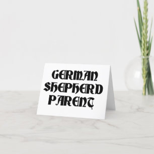 Carte De Remerciements german berger parent