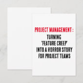 Carte De Remerciements Gestion de projet Transformer la "rampe de fonctio (Devant / Derrière)