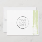 Carte De Remerciements Gestion des instructions d'affaires écologiques en (Dos)