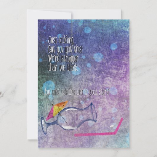 Carte De Remerciements Get Over It (Dos)