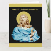 Carte De Remerciements Gian Lorenzo Bernini Bust of Christ 1679 (Devant)