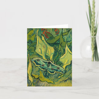 Carte De Remerciements Giant Peacock Moth par Vincent van Gogh