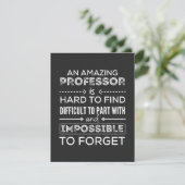 Carte De Remerciements Gift For Professor, Professor Gift (Debout devant)