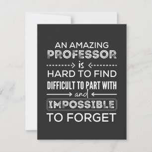 Carte De Remerciements Gift For Professor, Professor Gift