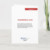 Carte De Remerciements Gingerbread Love - Art pour enfants pour CHOC (Dos)