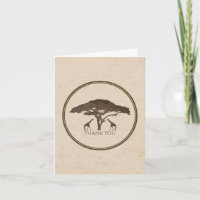 Girafes de safari africain & mariage sous l'arbre