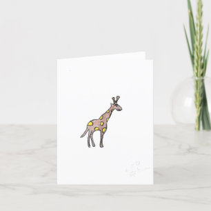 Carte De Remerciements Giraffe