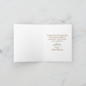 Carte De Remerciements Giraffe Heart Thank You Card (Intérieur)