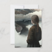 Carte De Remerciements Girl with clouds (Devant)