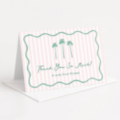 Carte De Remerciements Girly Hand-drawn Palm Springs Bachelorette Party