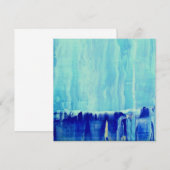 Carte De Remerciements 'Glace Blue (Devant / Derrière)