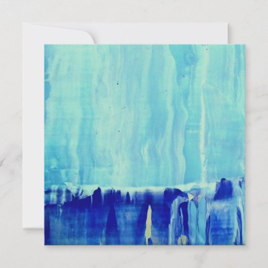 Carte De Remerciements 'Glace Blue (Devant)