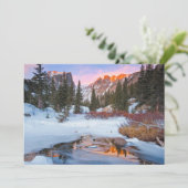 Carte De Remerciements Glace et neige | Estes Park, Colorado (Debout devant)