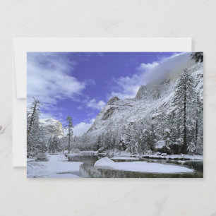 Carte De Remerciements Glace et neige Parc national de Yosemite