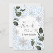 Carte De Remerciements Glacier Leopard Winter (Devant)