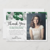 Glam Emerald Green Balloon Parties scintillant pho