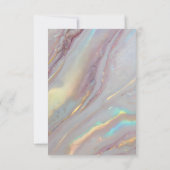 Carte De Remerciements Glam Iridescent Luxury Style (Dos)