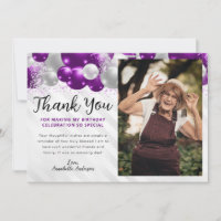 Glam Purple Silver Balloon Parties scintillant pho