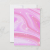 Carte De Remerciements Glam Sparkle rose holographique (Dos)