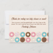 Carte De Remerciements Glazed & Growing Donut (Devant)