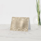 Carte De Remerciements Glittery Champagne Foil 30e anniversaire (Dos)