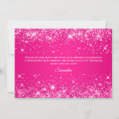 Carte De Remerciements Glittery Hot Pink 40e anniversaire (Dos)