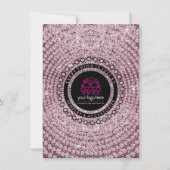 Carte De Remerciements Glitz bijoux rose diamant Rejoignez mon équipe (Dos)