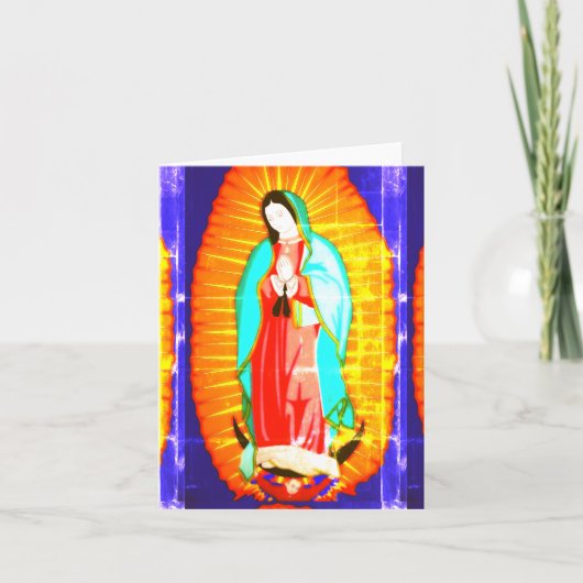 Carte De Remerciements Gloire À Notre Dame De Guadalupe (Devant)