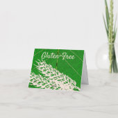CARTE DE REMERCIEMENTS GLUTTEN LIBRE (Dos)