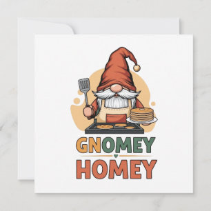 Carte De Remerciements Gnomey Homey crêpes design