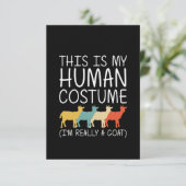 Carte De Remerciements Goat Halloween (Debout devant)