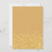 Carte De Remerciements Gold Confetti Thank You Heart Script (Dos)