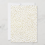 Carte De Remerciements Gold Faux Parties scintillant photo d'anniversaire (Dos)