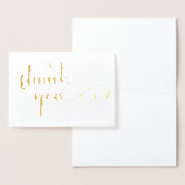 Carte de remerciements Gold Foil (Affichage)